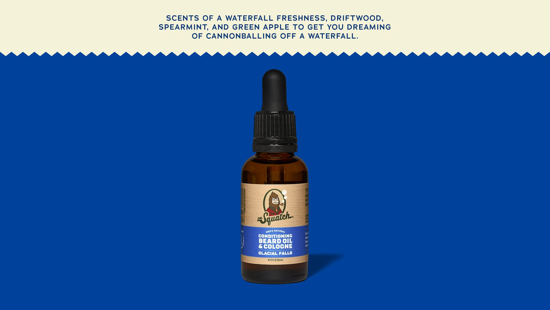 Conditioning Beard Oil & Cologne Glacial Falls - Trail Outdoor Scent