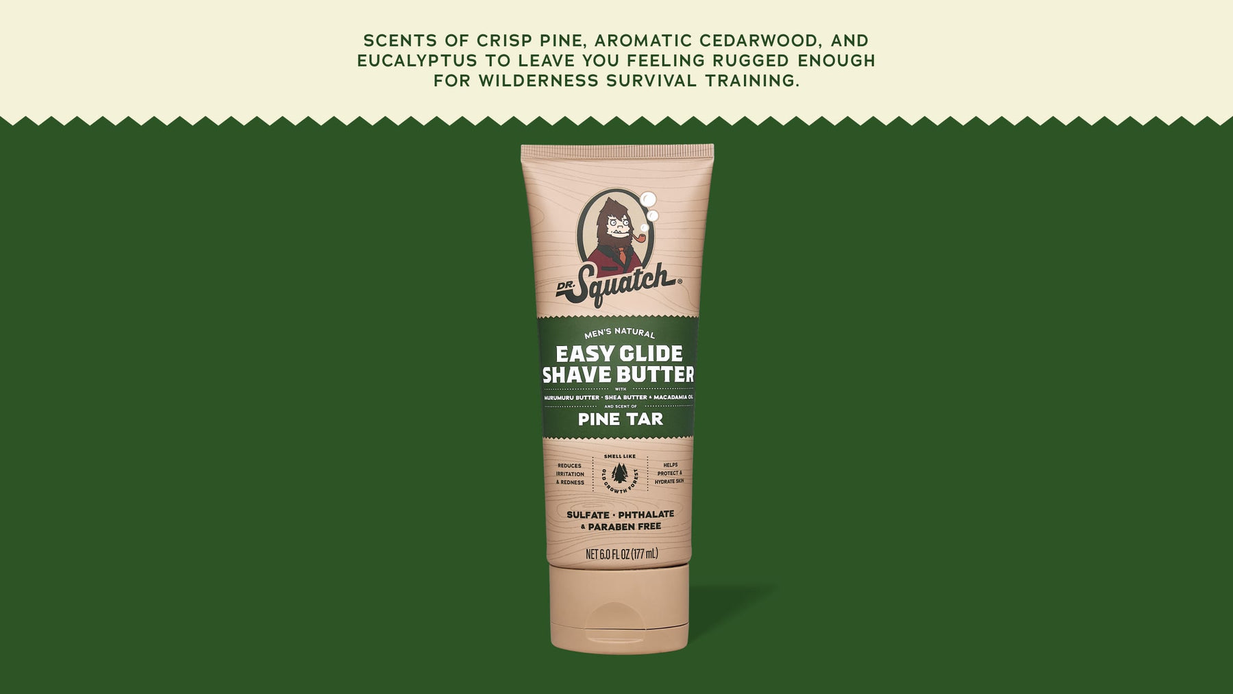 Easy Glide Shave Butter Pine Tar - Bright Active Fresh