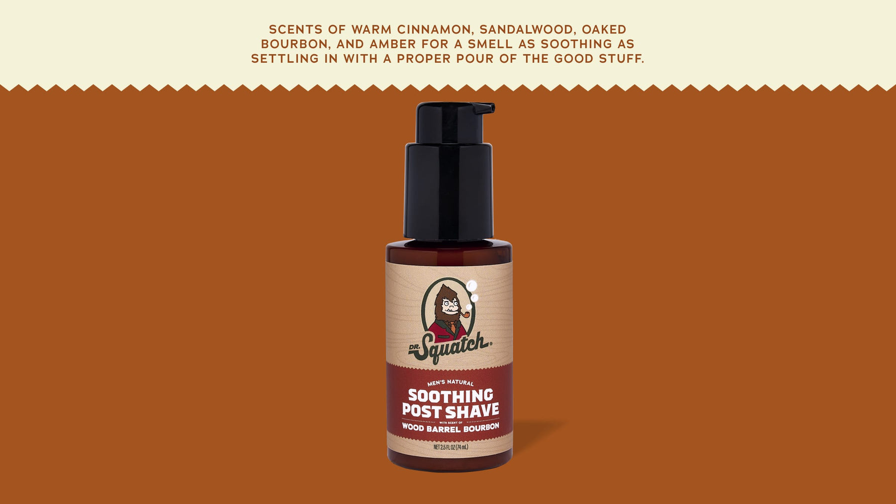 Soothing Post Shave Wood Barrel Bourbon - Rich Clean