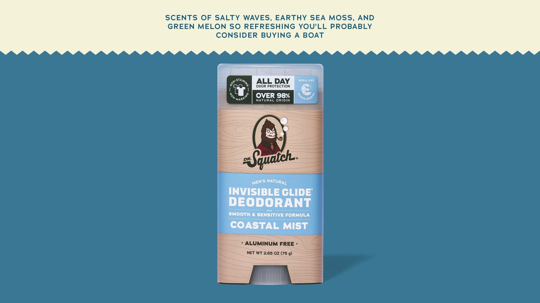Coastal Mist Invisible Glide Deodorant - Clean Fresh Glide