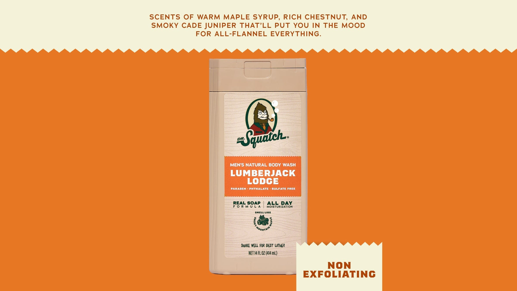 14 oz Lumberjack Lodge Body Wash - Classic Daily Clean