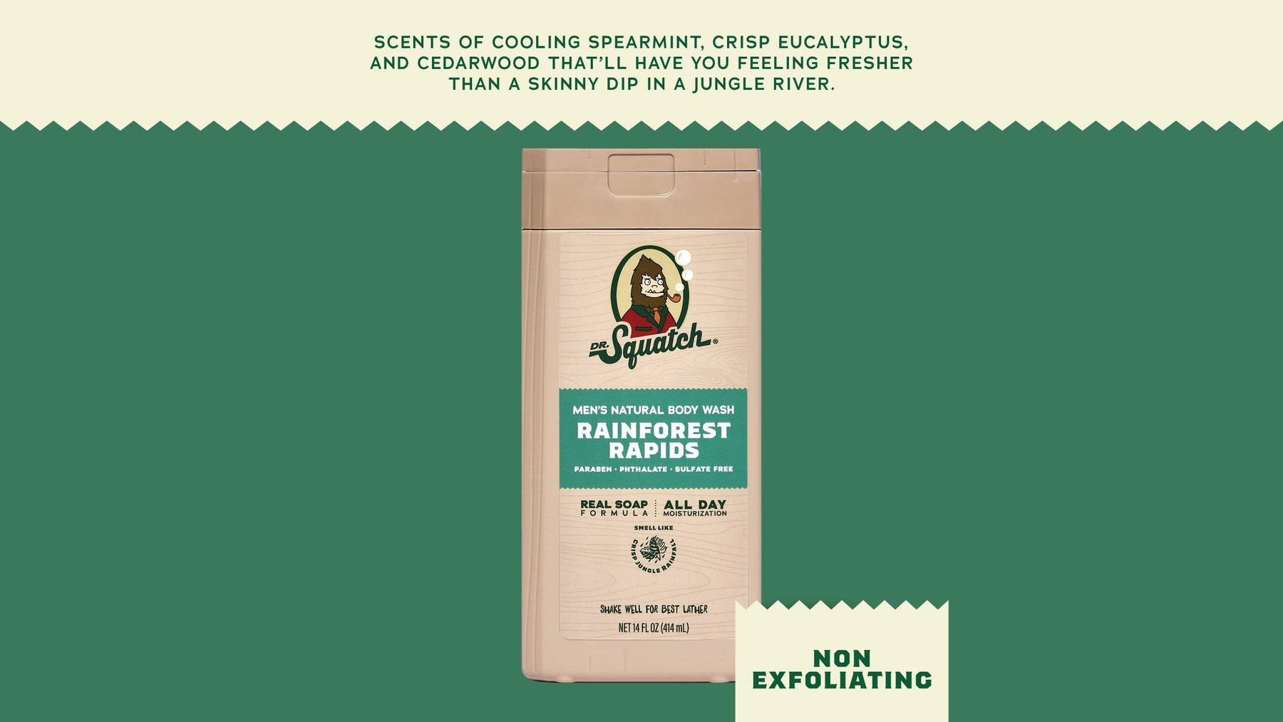 14 oz Rainforest Rapids Body Wash - Fresh Shower Bar