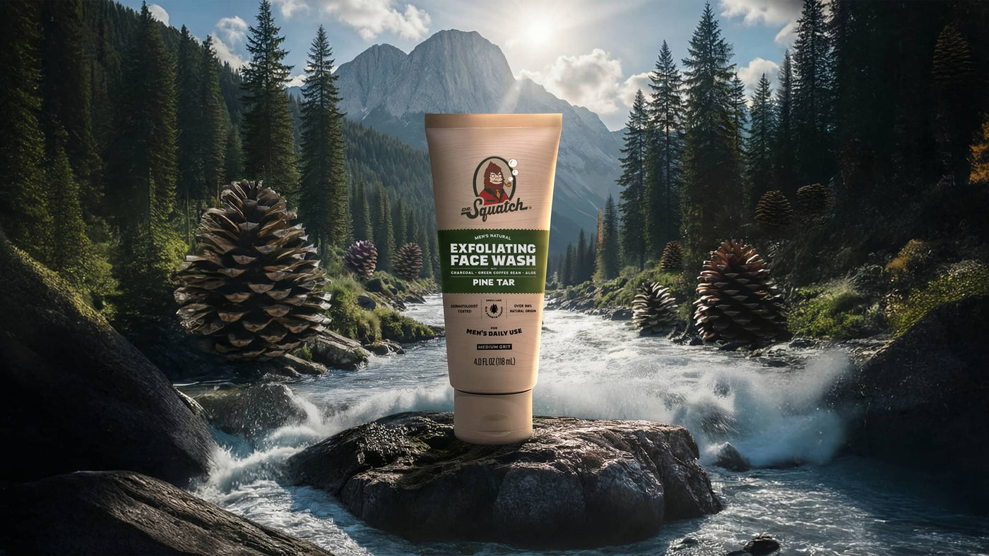 Pine Tar Exfoliating Face Wash - Classic Morning Routine