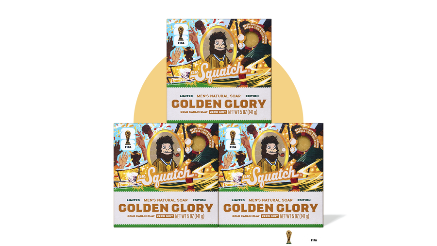 FIFA Golden Glory 3-Pack Bar Soap Bundle - Outdoor Travel Rotation